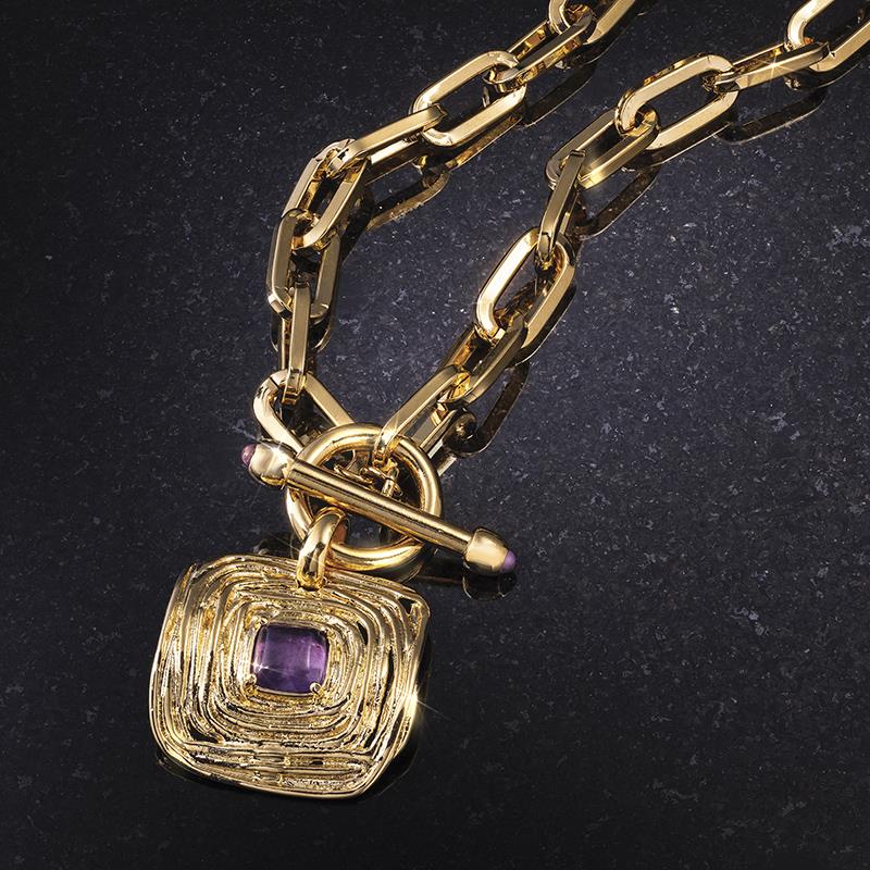 Evviva Italia Amethyst Necklace